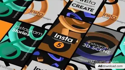 Instagram Typographic V6 Openers template preview
