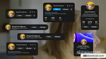 Instagram Ui Pack Elements template preview