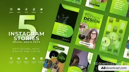 Instagram Vertical Reel - Green Lime Product Promo template preview