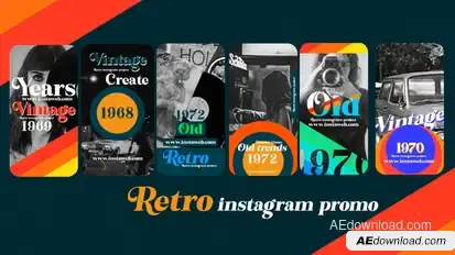 Instagram Vintage Pack Product Promo template preview