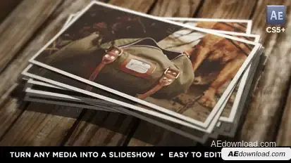 Instant Photo Stack Video Displays template preview