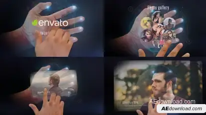 Interactive Hand Hologram Opener Openers template preview