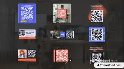 Interactive QR Code Design Titles template preview