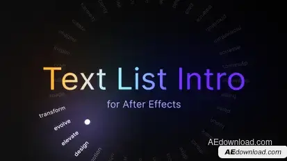 Interactive Text Animations Titles template preview
