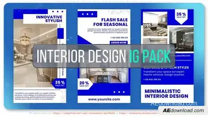 Interior Design Instagram 10 PACK Openers template preview