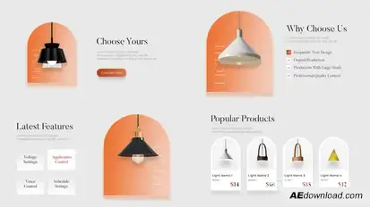 Interior promo Elements template preview