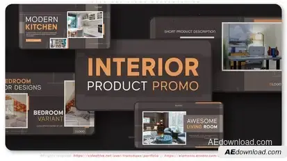 Interiors Views Presentation Video Displays template preview