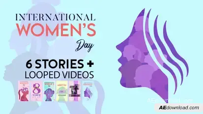 International Women's Day Stories Titles template preview