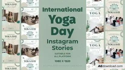 Videohive International Yoga Day Instagram Stories 57789821 Openers template preview