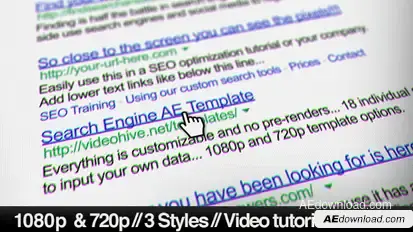 Internet Search Engine Screen Close-Up Openers template preview