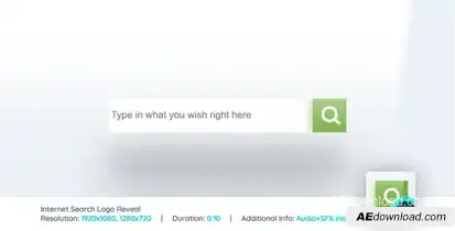 Internet Search Logo Reveal Logo Stings template preview