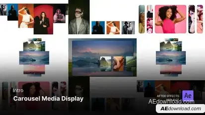 Intro - Carousel Media Display After Effects Template Elements template preview