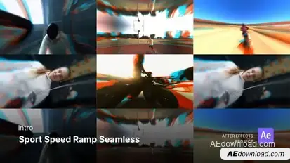 Intro - Sport Speed Ramp Seamless After Effects Project Files broadcast-packages template preview