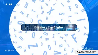 Intro Business Event (After Effects) Video Displays template preview