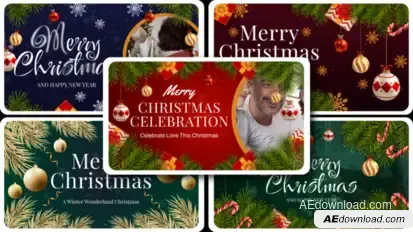 Intro Christmas Text Opener Openers template preview