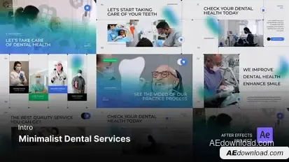 Intro/Opening - Minimalist Dental Service After Effects Project Files Openers template preview
