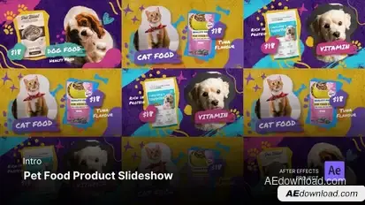 Intro/Opening - Pet Food Product Slideshow After Effects Project Files Product Promo template preview