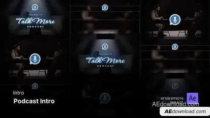 Intro/Opening - Podcast Intro After Effects Project Files Openers template preview