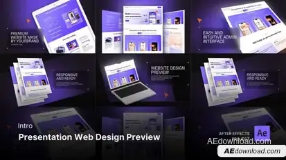 Intro/Opening - Presentation Web Design Preview After Effects Project Files Openers template preview