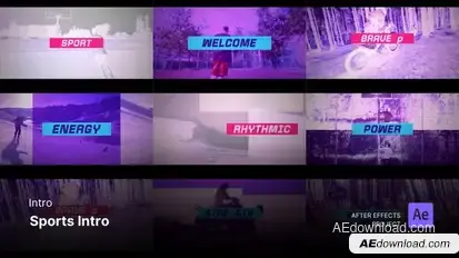 Intro/Opening - Sports Intro After Effects Project Files Openers template preview