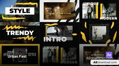 Intro/Opening - Urban Fast After Effects Project Files Openers template preview