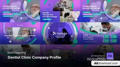 Intro/Opening Video - Dentist Clinic Company Profile After Effects Template Openers template preview