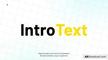 Intro Text  AE Titles template preview