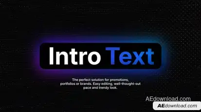 Intro Text | After Effects Titles template preview