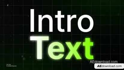 Intro Text | After Effects Titles template preview