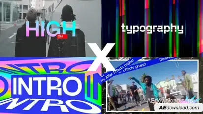 Intro Urban Video Displays template preview