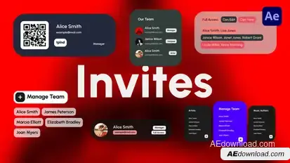 Invites Titles template preview