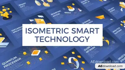 Isometric Smart Technology Product Promo template preview