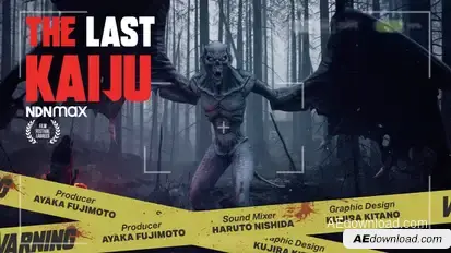 Japan Retro 2000s Cinematic Title Titles template preview
