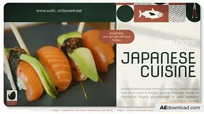 Japanese Cuisine - Asian Kitchen Promo Openers template preview
