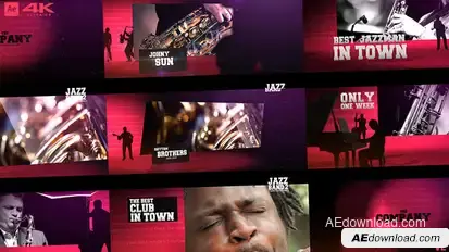Jazz Band Event Openers template preview