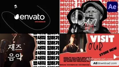 Jazz Promo for After Effects Openers template preview