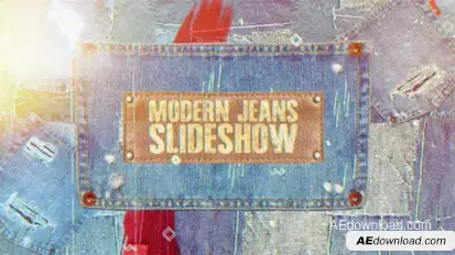 Jeans Slideshow Video Displays template preview