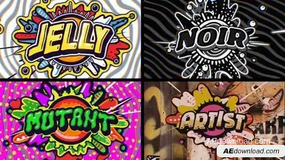 Jelly Pop Title Opener (7 Pack) Openers template preview
