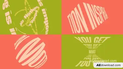 Juicy Typography Video Displays template preview