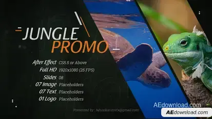 Jungle Promo Video Displays template preview