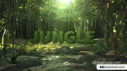 Jungle Title Opener Logo Stings template preview