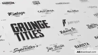 Just Type | Grunge Titles Titles template preview
