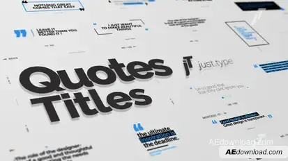Just Type | Quote Titles Titles template preview