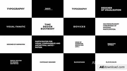 Just Typography 2.0 Titles template preview