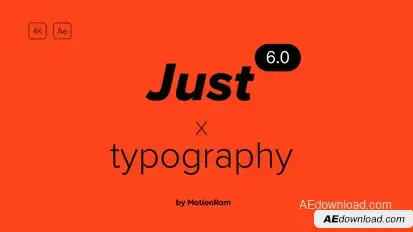 Just Typography 6.0 Titles template preview