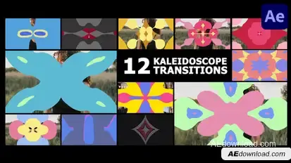 Kaleidoscope Transitions for After Effects Elements template preview