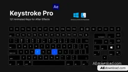 Keystroke Pro for After Effects Elements template preview