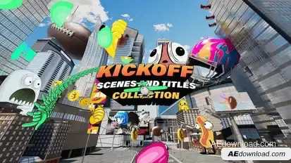Kickoff Scenes and Titles Collection Openers template preview