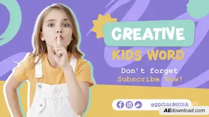 Kids Blog Intro Promo Openers template preview