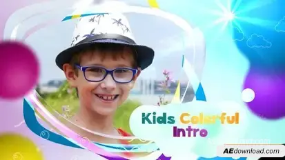 Kids Colorful Intro Openers template preview